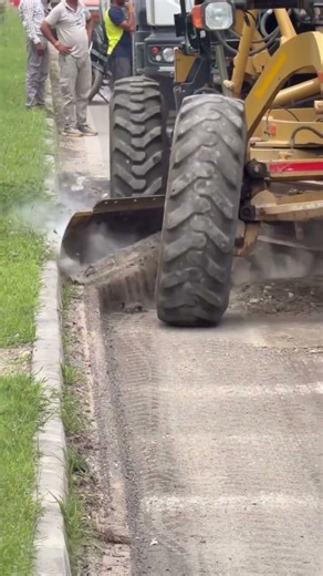 Heavy-Duty Motor Grader Edge Grading & Curb Scraping