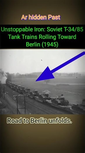 Massive Soviet Tank Train Headed to Berlin #history #shorts
