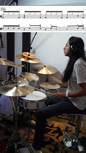 Groove and Fill for Intermediate Players! Daily Drumming No. 322 #educational #drumnotation #drums