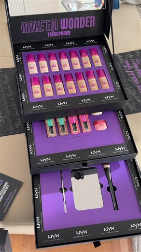 Unboxing velikog @NYX Professional Makeup poklona 🥰🥰🫠🫠 Toliko sam se iznenadila!❤️ #nyxcosmetics #nyxmakeemwonderfoundation #unboxing #sminka #newmakeup