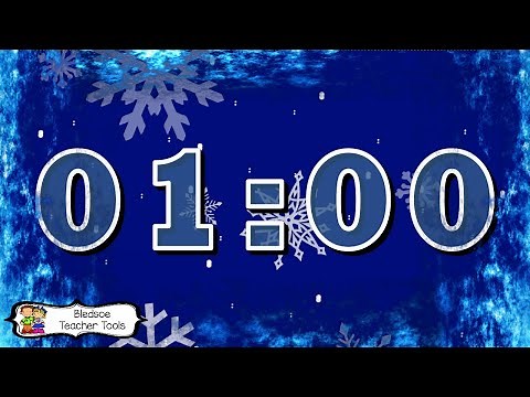 1 Minutes Winter Snow Timer w Music