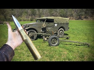 Live Firing A WWII 37mm Anti Tank Gun
