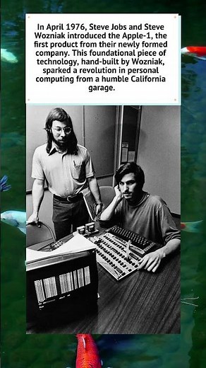 Steve Jobs, Steve Wozniak, and the Apple-1 (1976) 💻