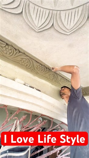 Ceiling Corner Flower Kaise Banaye | ghar ke chhat ke kone mein decoration idea #shorts #decoration