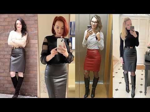 🔥 Chic & Edgy | Stylish Leather Mini Skirt Outfit Ideas for Modern Women