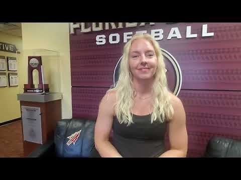 Former FSU softball great Sydney Sherrill visits her alma mater