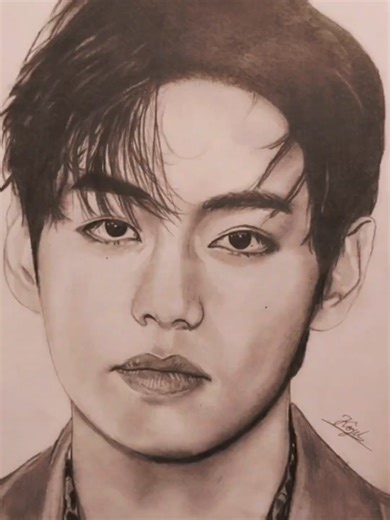 BTS V Drawing Tutorial for Fans