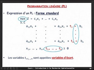 RO_004 Programmation Linéaire | Introduction à la Recherche Opérationnelle | A.U 2020-2021