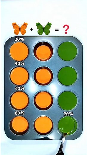 "Rich Orange To Green" 4 Stunning Shades #colormixing #colormix #colorpalette #artshorts