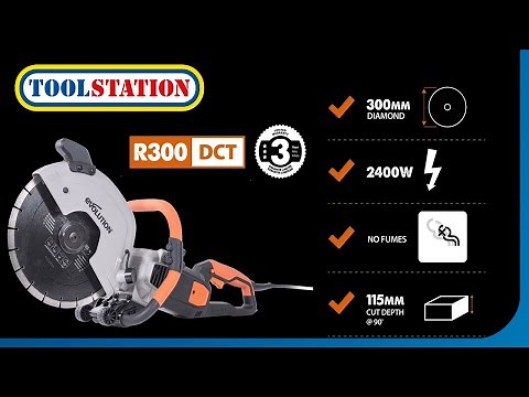 Introducing the Evolution R300DCT: Powerful 300mm Electric Disc Cutter & Diamond Blade | Toolstation