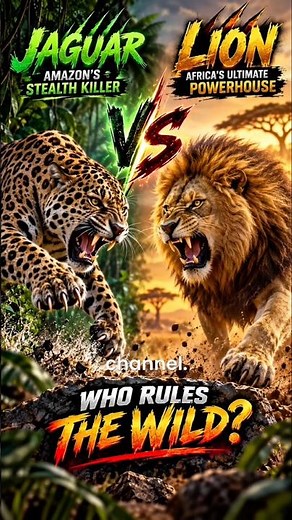 Jaguar vs African Lion — Jungle Ambush vs Open-Land Power!