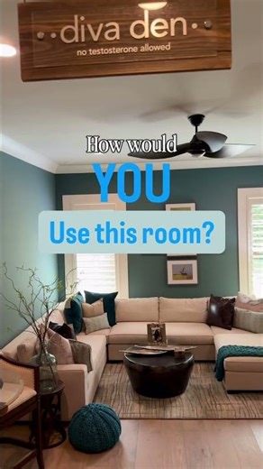 Diva den… how would you use the room? Follow for more design surprises