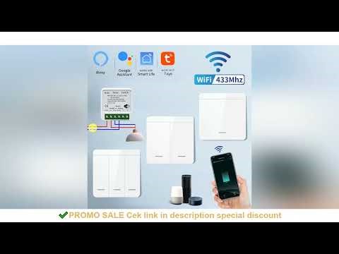 Tuya Smart WiFi Switch For Lighting RF 433MHz Wireless Switch Smart Life APP Voice Control Work With