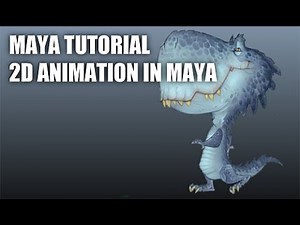 MAYA TUTORIAL - 2D ANIMATION IN MAYA(2) 마야에서 2D 애니메이션하기