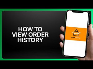 How To View Order History In Amazon Shopping App ! Tutorial