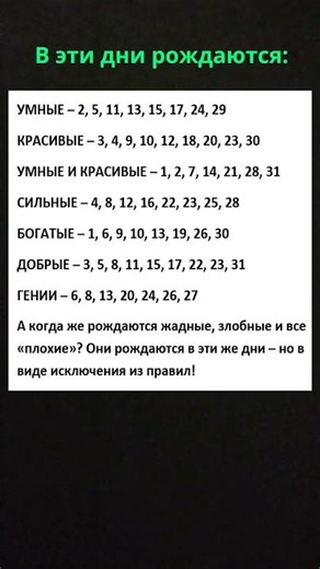 Они рождаются в эти дни
