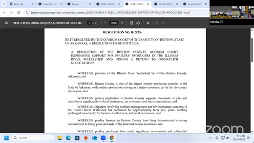 Catch the livestream of the Benton County Committee of the Whole Meeting here! | Benton County, Arkansas Government
