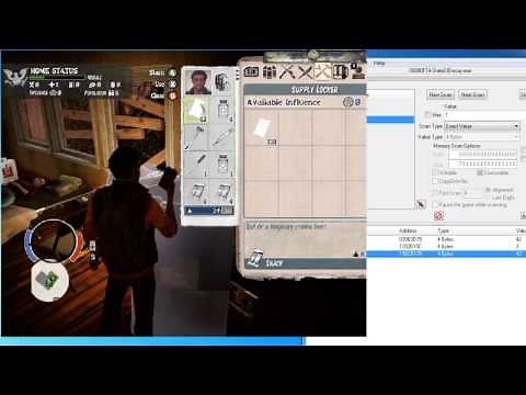 State of Decay ITEM HACK using Cheat Engine 6.3