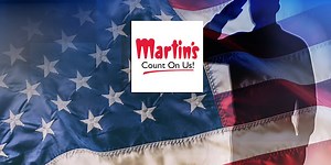 Martin’s Super Markets to honor veterans with free meal, store discount