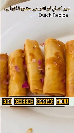 Kiri Cheese Spring Roll Recipe | Crispy & Cheesy Snack in Minutes!