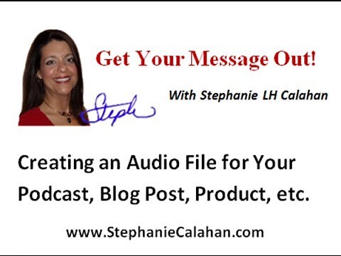 How to Create an Audio File using Audacity