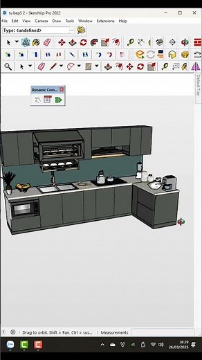 Tips Sketchup: Dynamic Components Sketchup, Montion interior