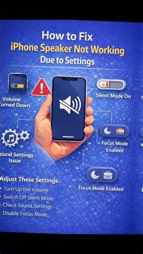 How to Fix iPhone Speaker Not Working 2026