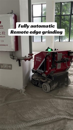 Our grinder is fully automatic. When edge grinding is required, a remote control can used.