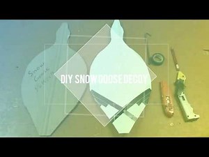 DIY Snow goose decoy
