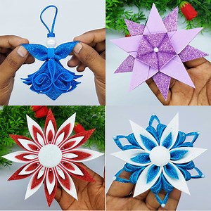 41K views · 1.2K reactions | Most beautiful Christmas ornaments making very easy tutorial at home #diy #Christmas #handmade | Origami Art & Crafts | Facebook