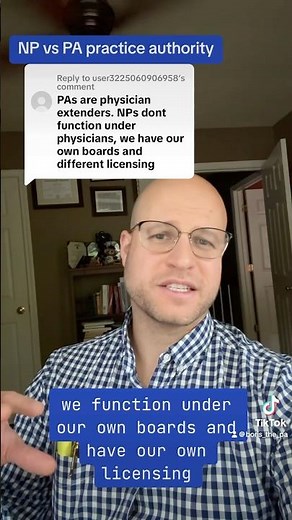 NP vs PA practice authority/independent practice #np #pa #medical