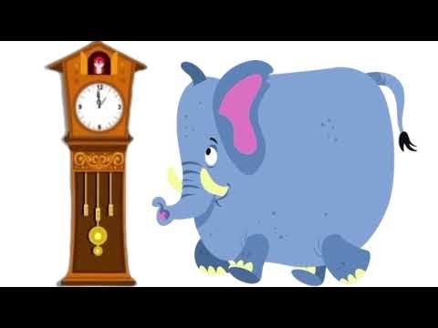 Hickory Dickory dock viral Elephants went up the clock song 207 | Honey Nursery Rhymes & Kids Songs.