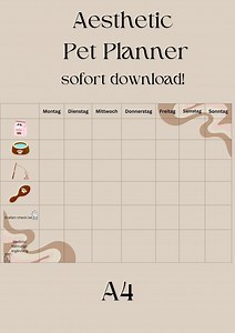 Programme hebdomadaire de toilettage pour chat, paquet de 5 - Etsy France