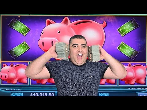NON STOP JACKPOTS On High Limit Piggy Bankin Slot Machine - $250 Max Bet