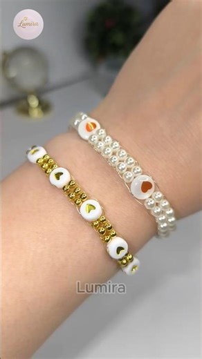 Simple beaded Bracelet, tutorial #beadedjewelry #braceletmaking #handmadejewelry #diycrafts #lumira