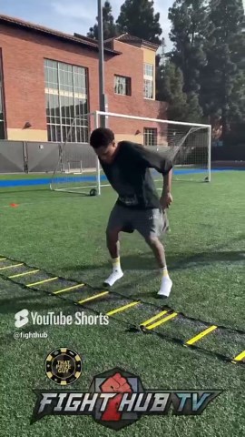 Devin Haney shows improved footwork with new speed drills for comeback fight!