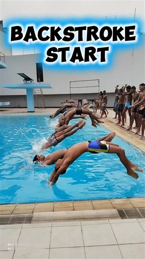 Backstroke Start Training for Beginners | BD Swimming Club #Shorts
