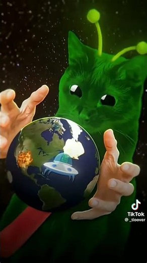 gato alien #memes #humor