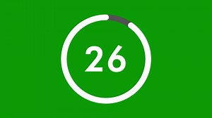 Download 30 countdown animation from 30 to 0 countdown. Modern flat design with animation on dark background. 4K. for free