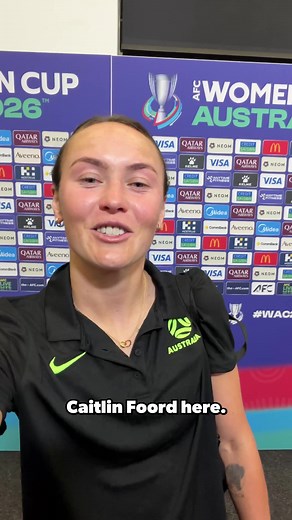 Sydney, you heard Foordy! Time to TURN UP for the #WAC2026 final on Saturday! 🗣️🔜 #Matildas #HowWeWaltz #TilitsDone