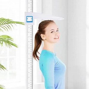 Meticuloso Portable Stadiometer Accurate Height Measurement Height Measuring Rod for Kids Adults Dual Scale Display 8-82 inch/20-210 cm for Home Ofiice