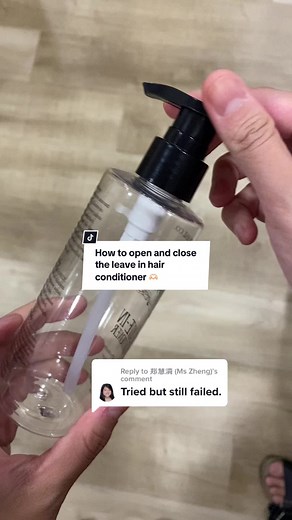 How to Easily Open and Close Leave-In Hair Conditioner Bottles