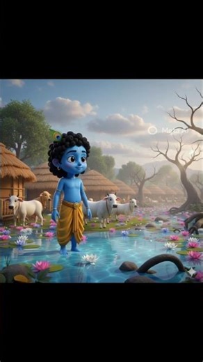 Bal Krishna aur Kaliya Naag | 3D Cartoon Krishna Leela | Short Story #krishna