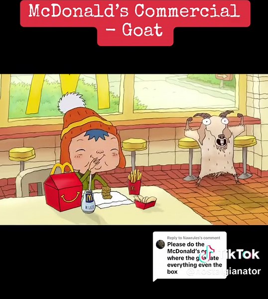 Replying to @Nawrules Ferris was a kid with a pet goat #nostalgia #mcdonalds #throwback #commercial #mcdonaldschallenge #mcdonaldscommercial #2000sthrowback #happymeal #grimaceshake