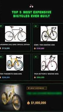 Pt. 1 - Top 5 Most EXPENSIVE Bicycles Ever Built in the World 🚲