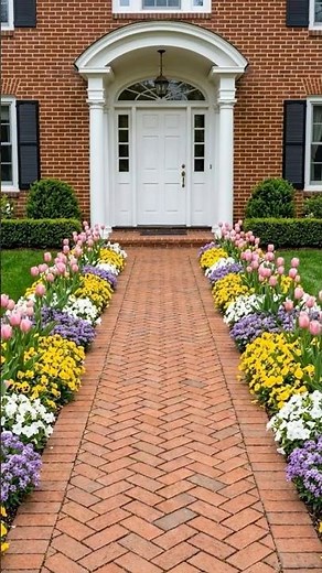 Incredible Front Yard Makeover: Building a Beautiful Brick Path & Spring Garden