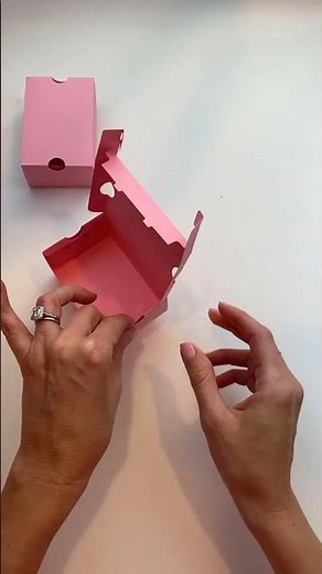 DIY Mini Shoebox Assembly 👟 #diy #cricut #shoebox #papercraft