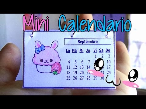 Ideas para organizarte! Haz un mini calendario fácil! - Easy mini calendar!