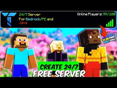 How to Make a 24/7 Server In Minecraft Pocket/Bedrock Edition 😗 | Best Minecraft Server Hosting