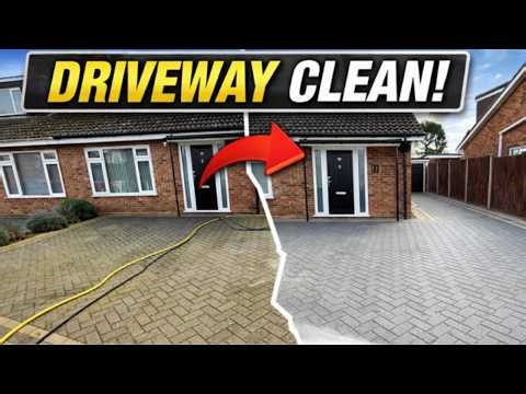 This Driveway Was DISGUSTING… Until This Happened! 😱💦 | Mulbarton Norwich Pressure Washing